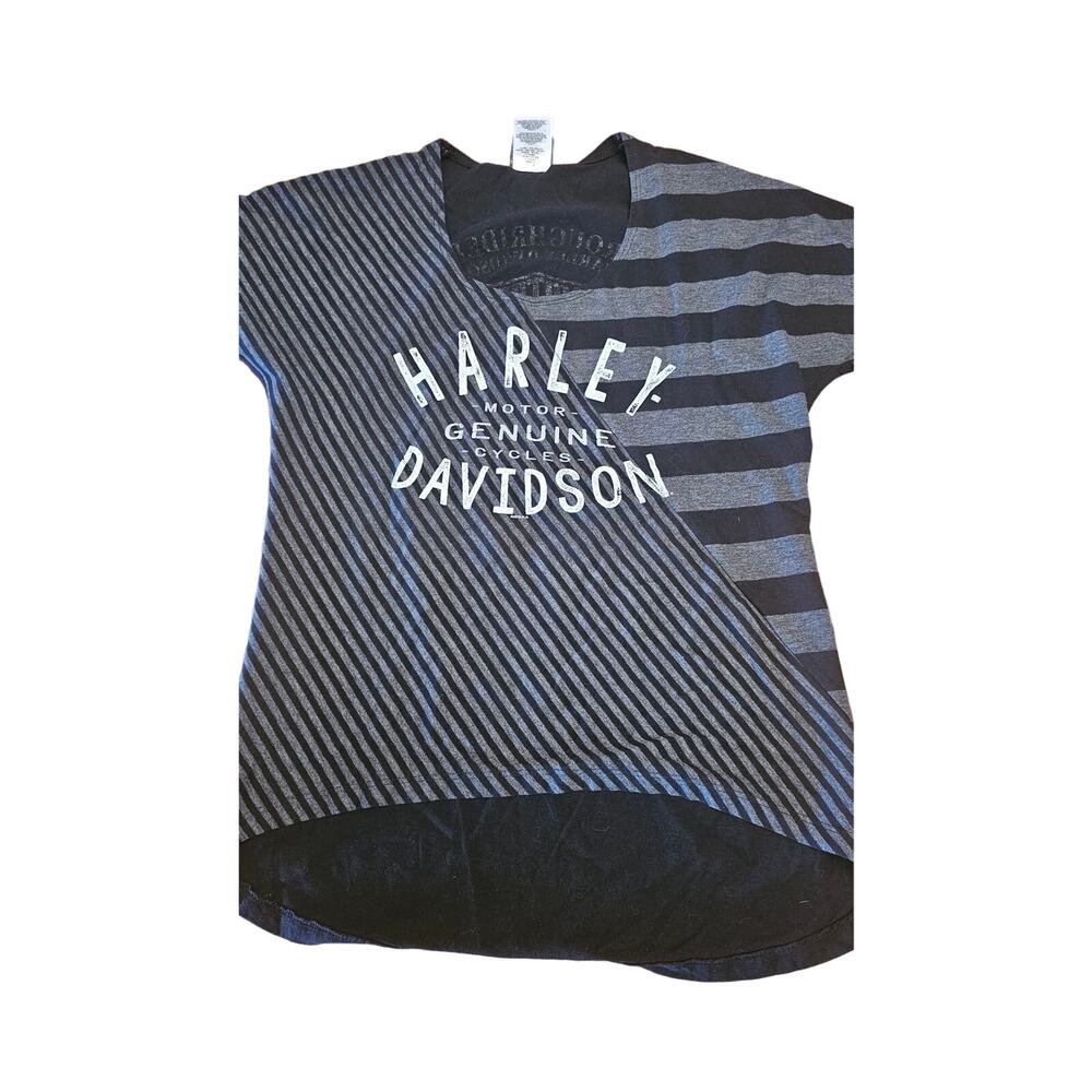Harley Davidson motorcycles black size large women's tshirt- Mandan, ND‎